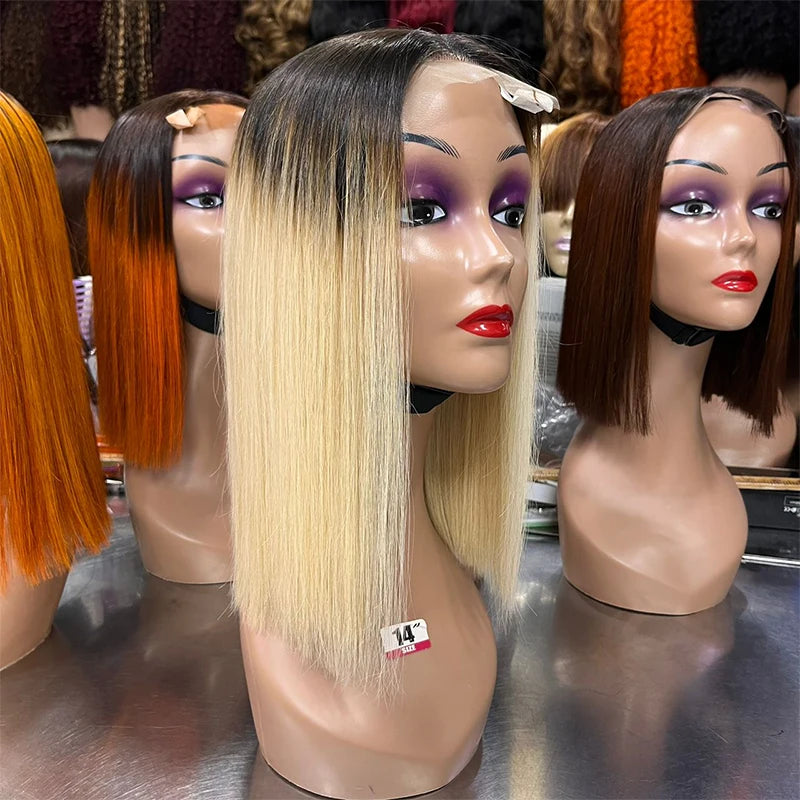 2x6 Vietnamese Double Drawn Closure Bob Raw Hair Wig Bone Straight