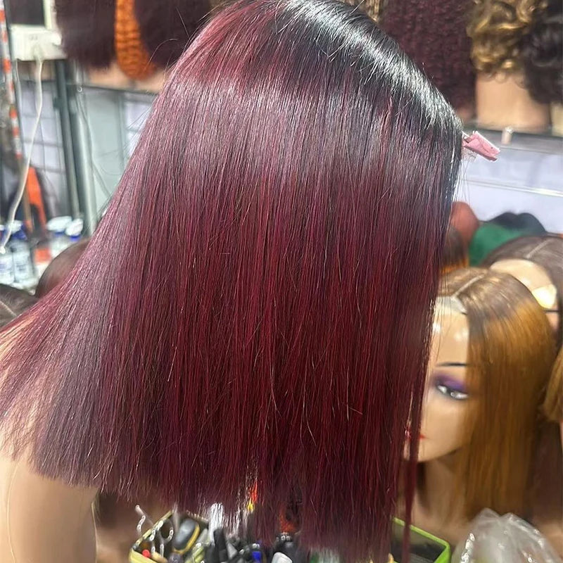 2x6 Vietnamese Double Drawn Closure Bob Raw Hair Wig Bone Straight