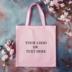 Custom Logo Cotton Canvas Tote Bags For Hair Extensions & Wigs