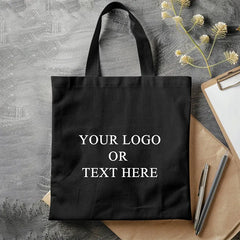 Custom Logo Cotton Canvas Tote Bags For Hair Extensions & Wigs