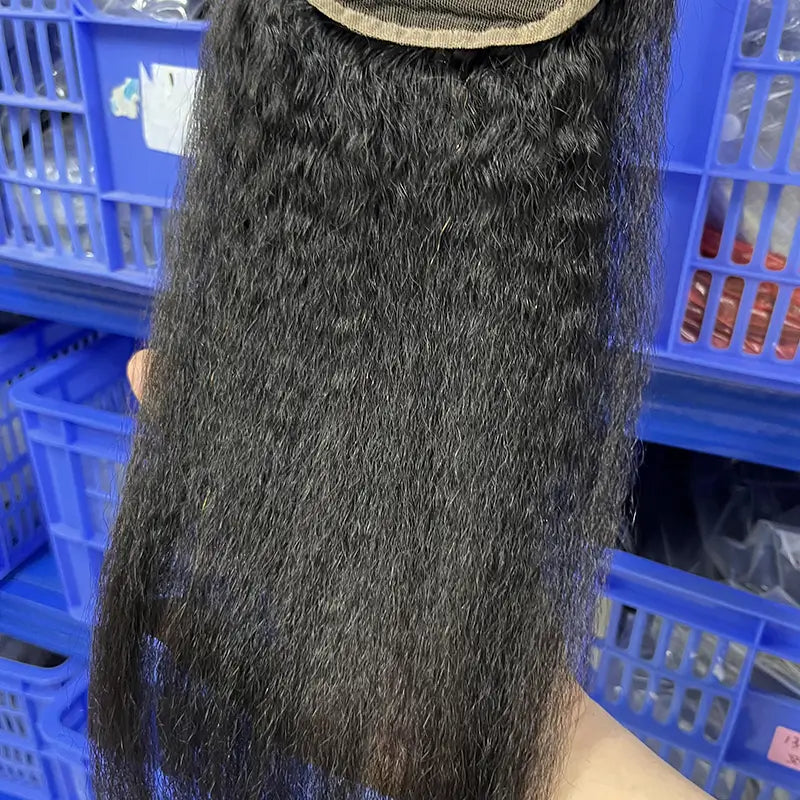 4x4 HD/ Transparent Closure Kinky Straight