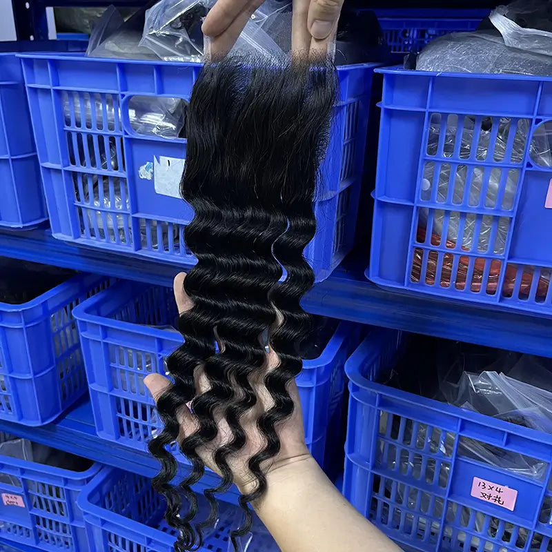 4x4 HD/ Transparent Closure Loose Deep
