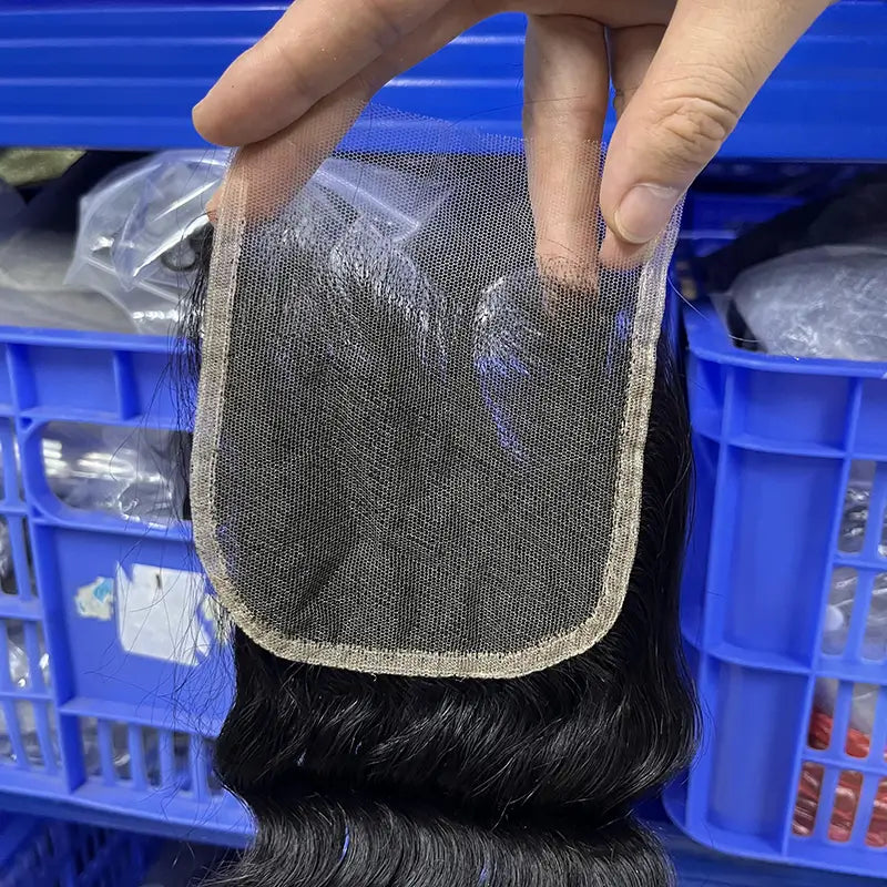 4x4 HD/ Transparent Closure Loose Deep