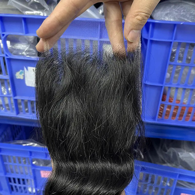 4x4 HD/ Transparent Closure Loose Wave