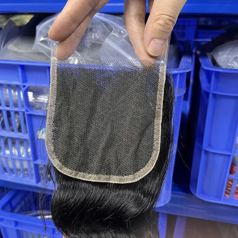 4x4 HD/ Transparent Closure Loose Wave
