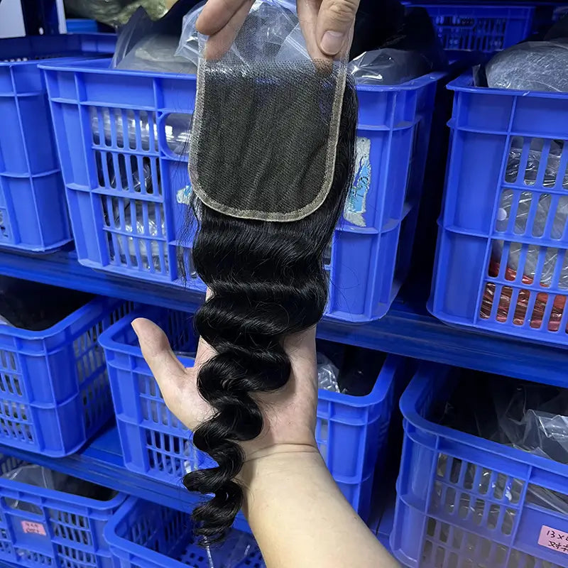 4x4 HD/ Transparent Closure Loose Wave