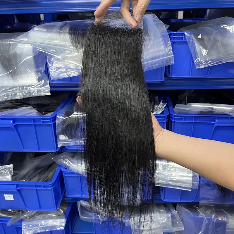 4x4 HD/ Transparent Closure Straight