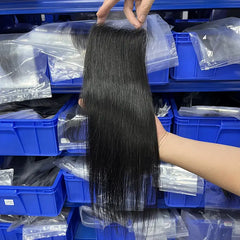 4x4 HD/ Transparent Closure Straight