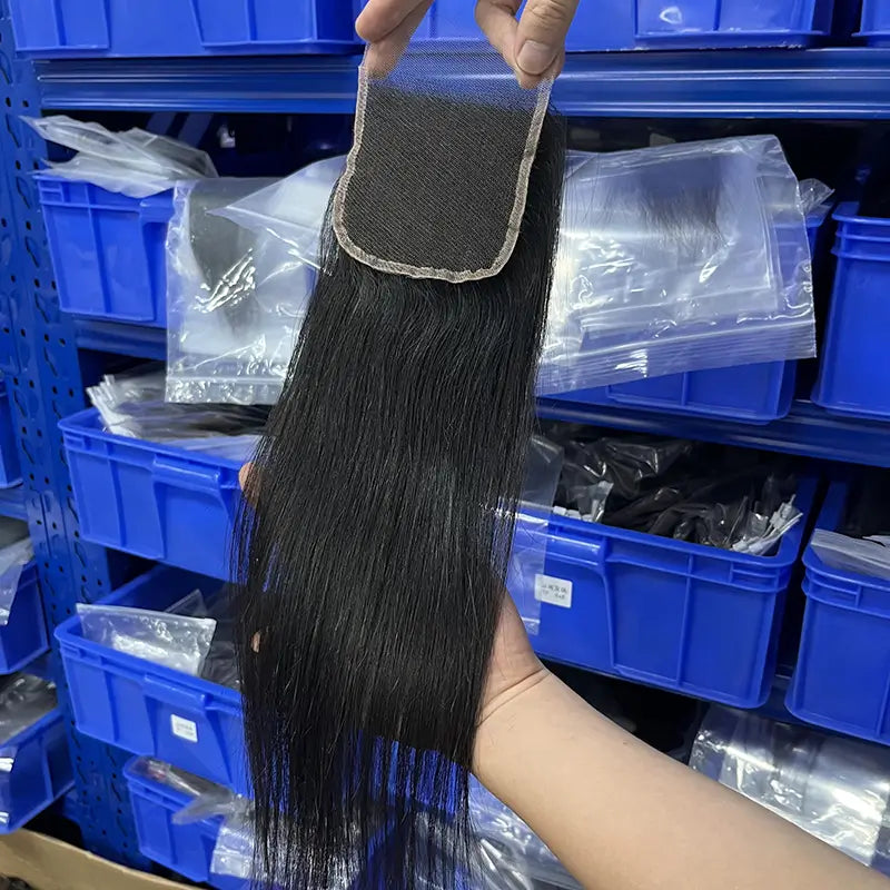 4x4 HD/ Transparent Closure Straight