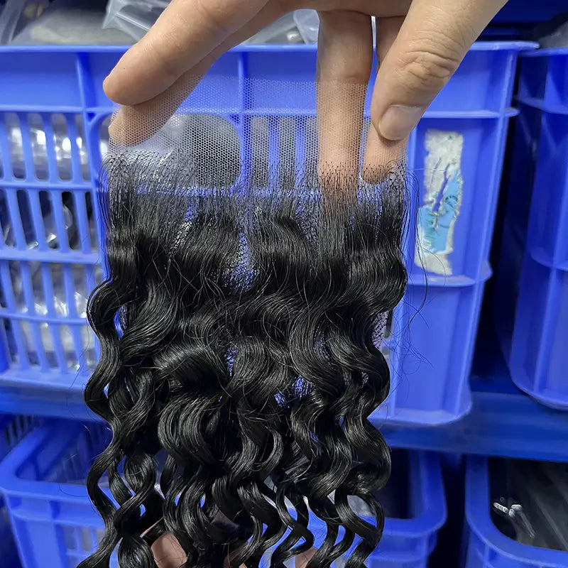 4x4 HD/ Transparent Closure Water Wave