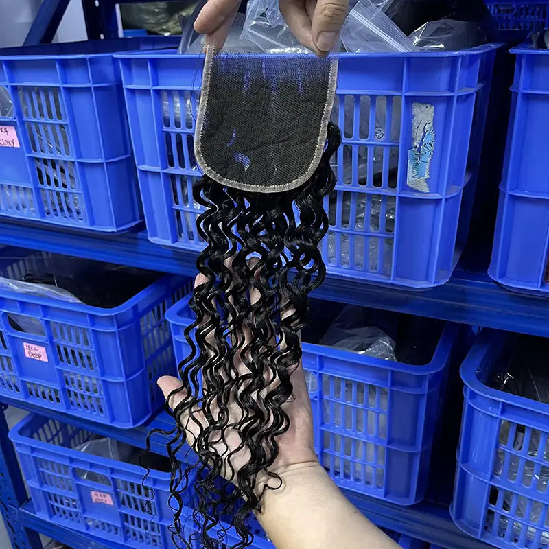 4x4 HD/ Transparent Closure Water Wave