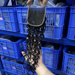 4x4 HD/ Transparent Closure Water Wave