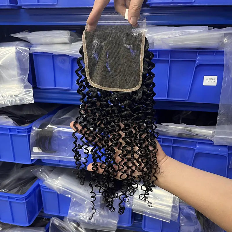 5x5 HD/ Transparent Closure Curly