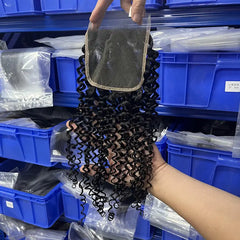 5x5 HD/ Transparent Closure Curly