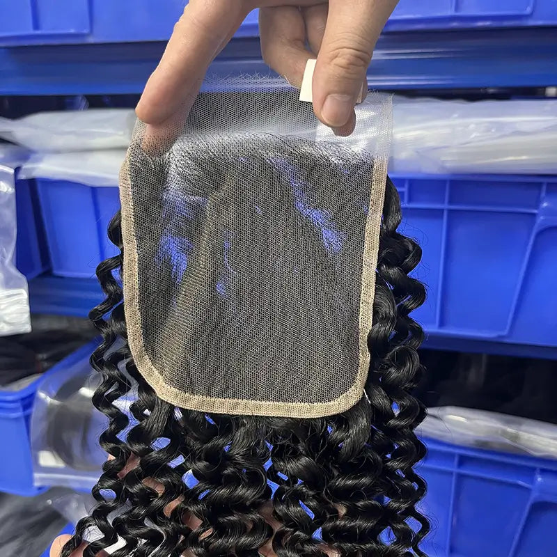 5x5 HD/ Transparent Closure Curly