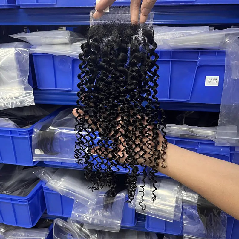 5x5 HD/ Transparent Closure Curly