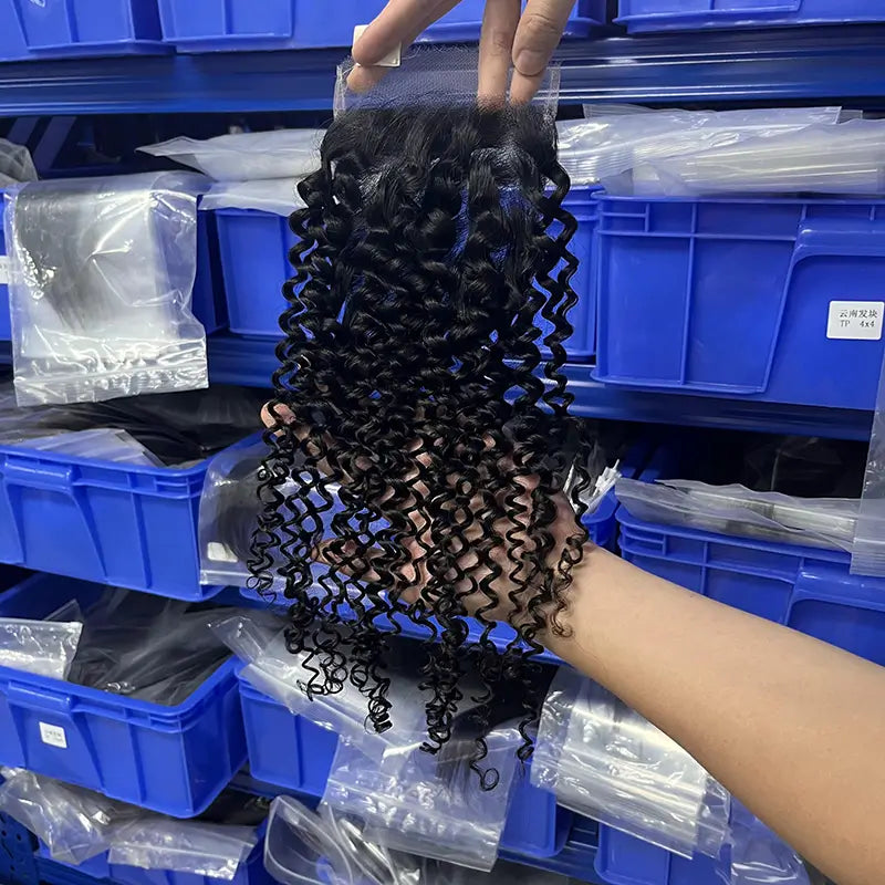 5x5 HD/ Transparent Closure Curly