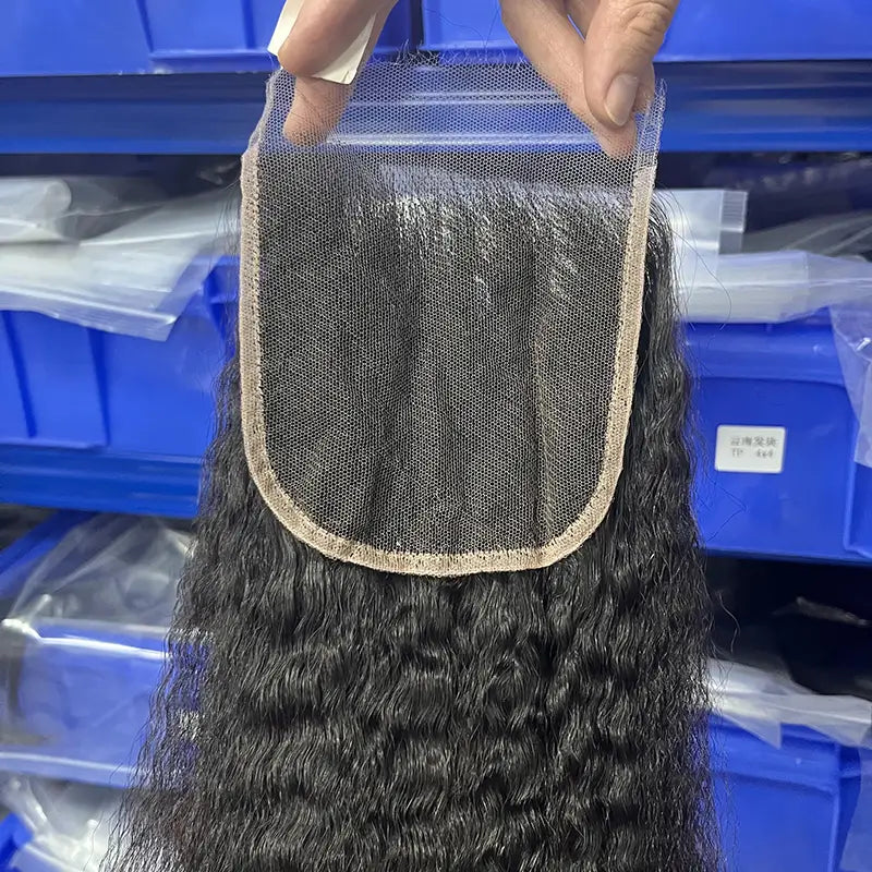 5x5 HD/ Transparent Closure Kinky Straight