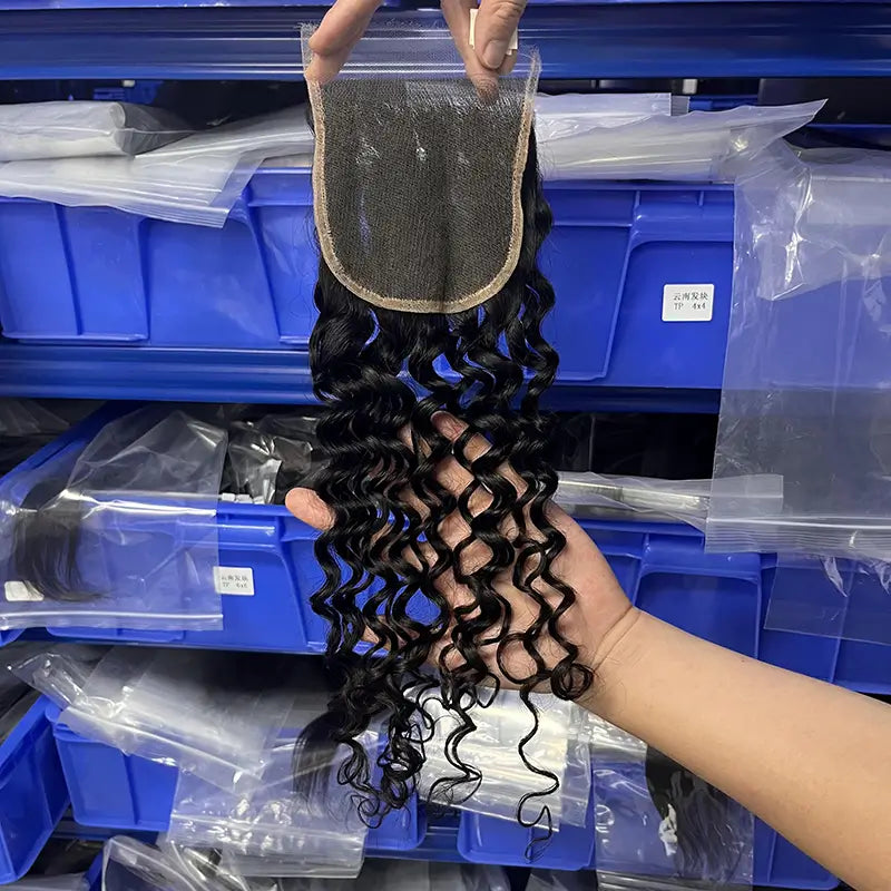 5x5 HD/ Transparent Closure Water Wave