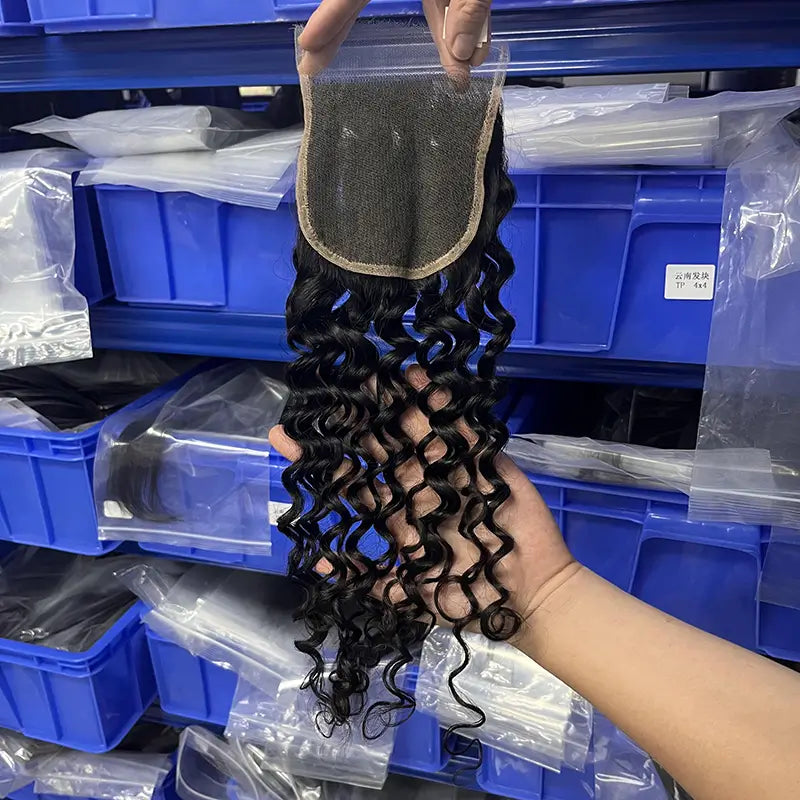 5x5 HD/ Transparent Closure Water Wave