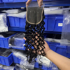 5x5 HD/ Transparent Closure Water Wave