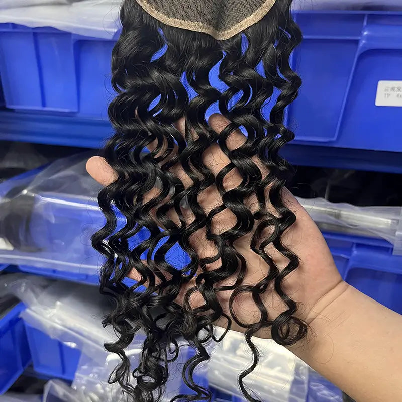 5x5 HD/ Transparent Closure Water Wave