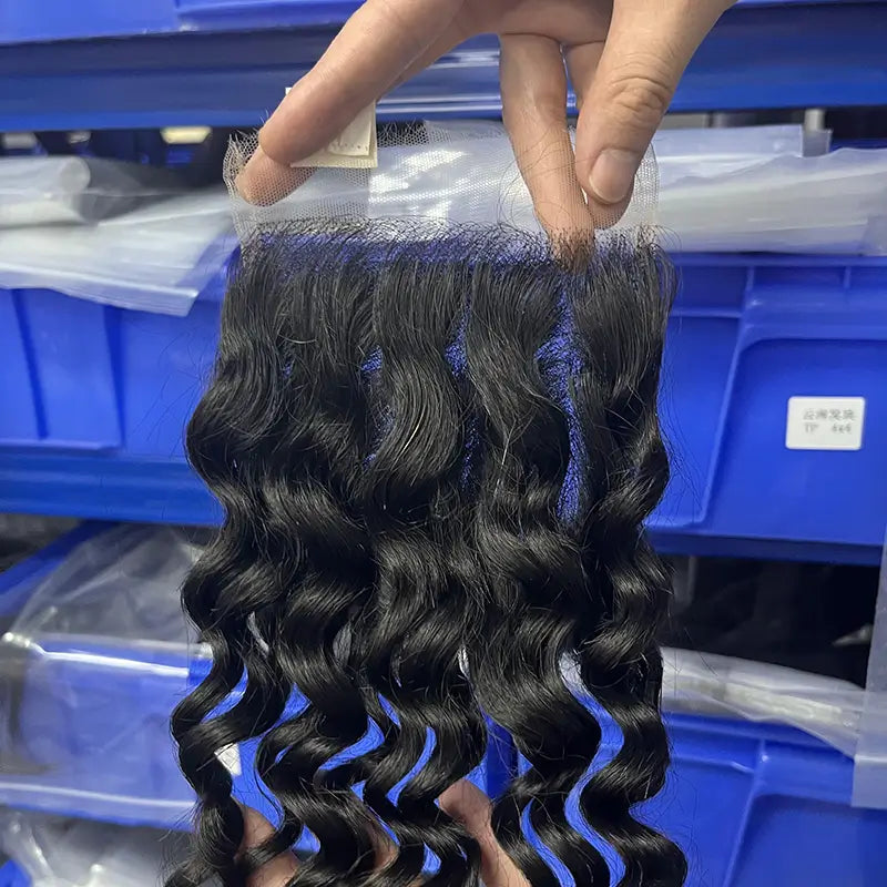 5x5 HD/ Transparent Closure Water Wave