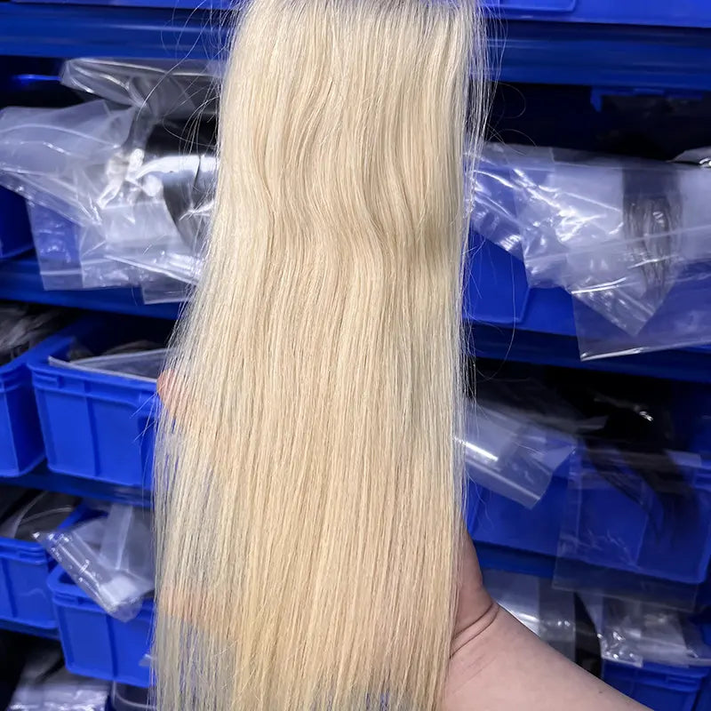 #613 Blonde Hair 4x4 HD/ Transparent Closure