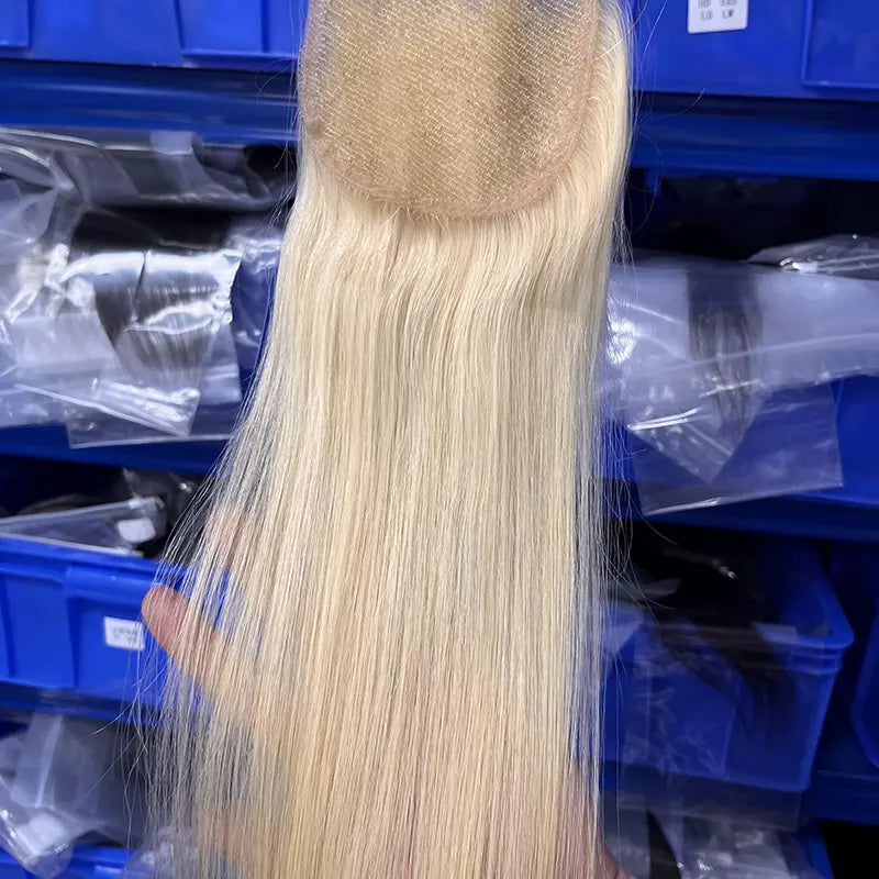 #613 Blonde Hair 4x4 HD/ Transparent Closure