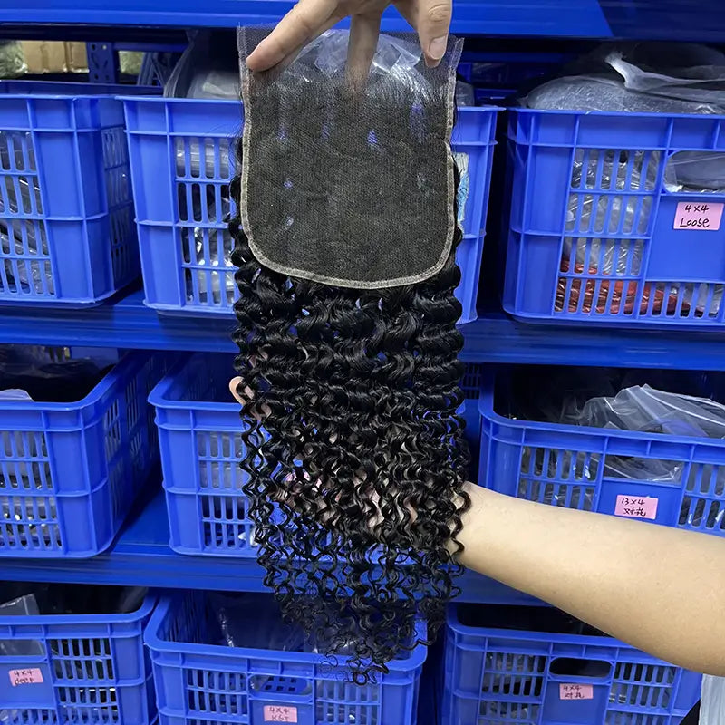 6x6 HD/ Transparent Closure Curly