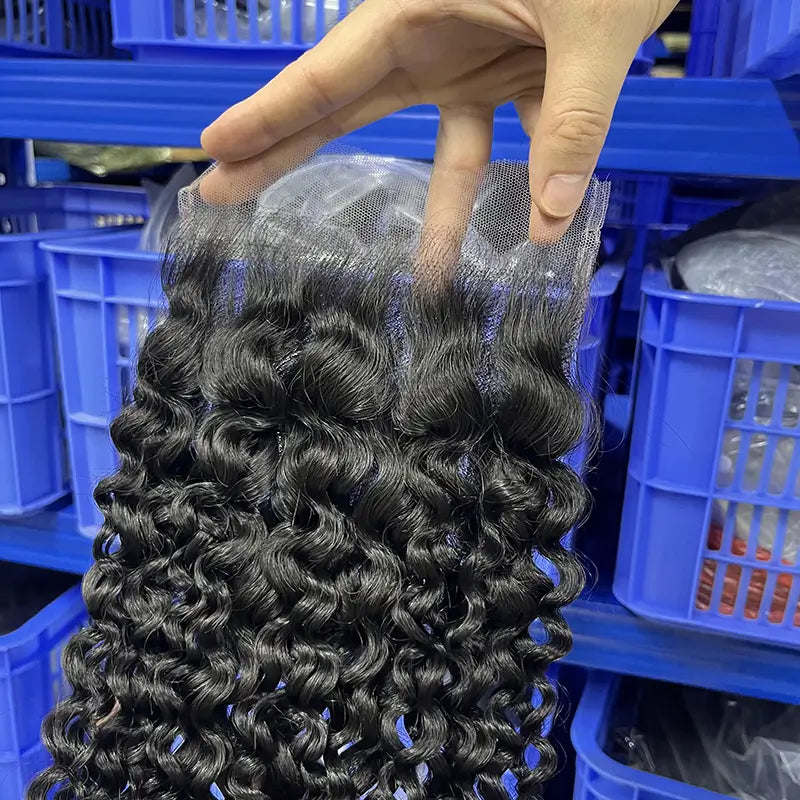 6x6 HD/ Transparent Closure Curly