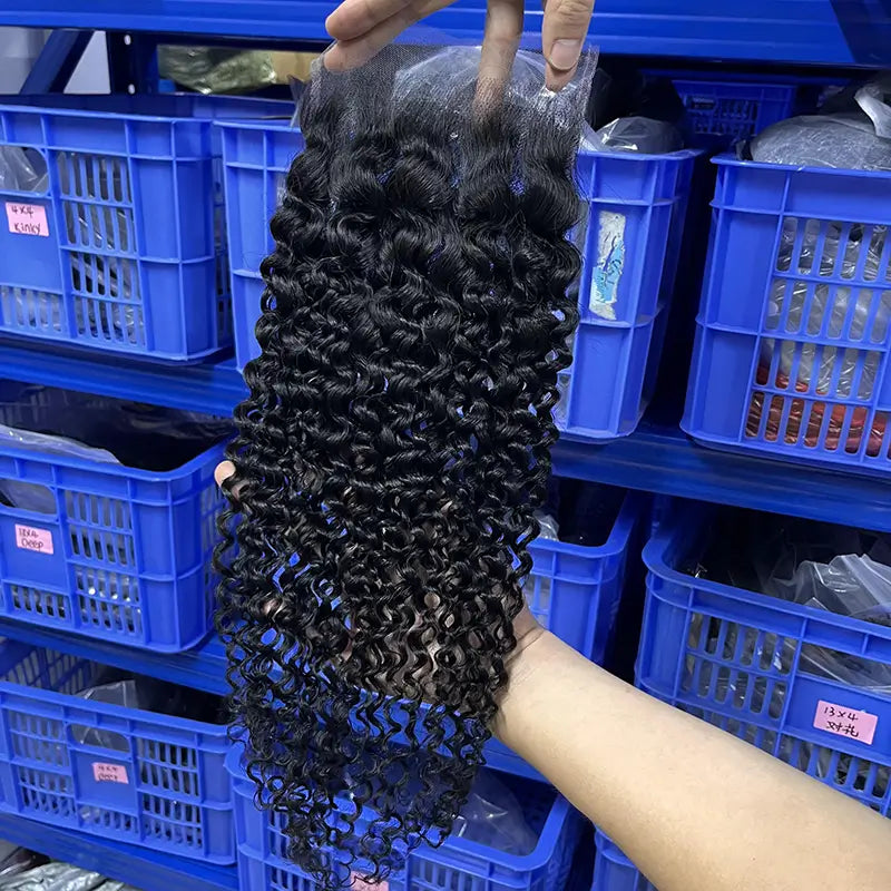 6x6 HD/ Transparent Closure Curly