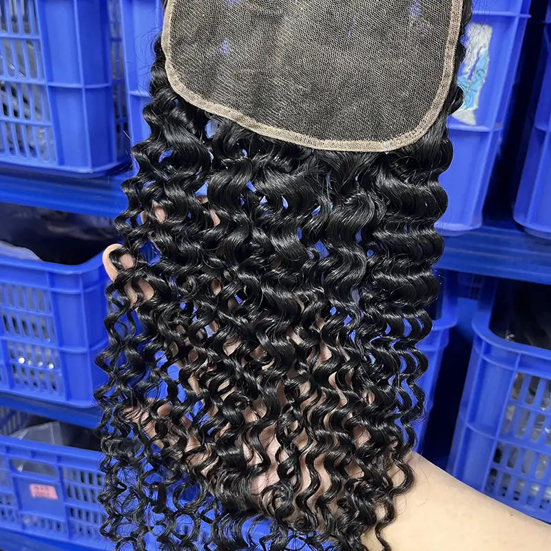 6x6 HD/ Transparent Closure Curly