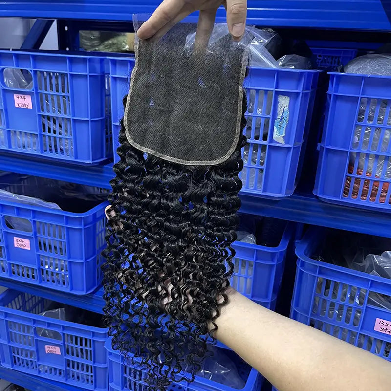 6x6 HD/ Transparent Closure Curly