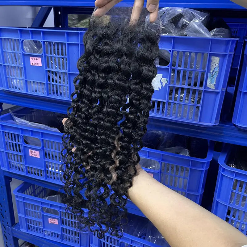 6x6 HD/ Transparent Closure Deep Wave