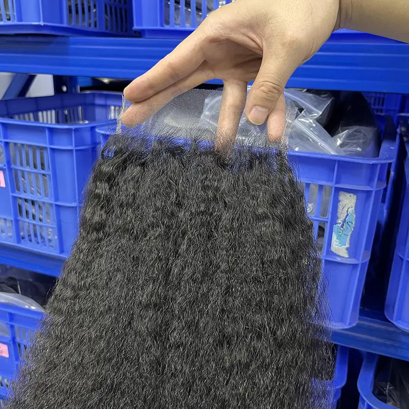 6x6 HD/ Transparent Closure Kinky Straight