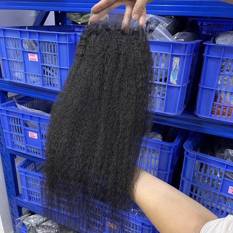 6x6 HD/ Transparent Closure Kinky Straight