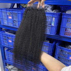 6x6 HD/ Transparent Closure Kinky Straight