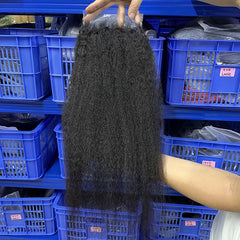 6x6 HD/ Transparent Closure Kinky Straight