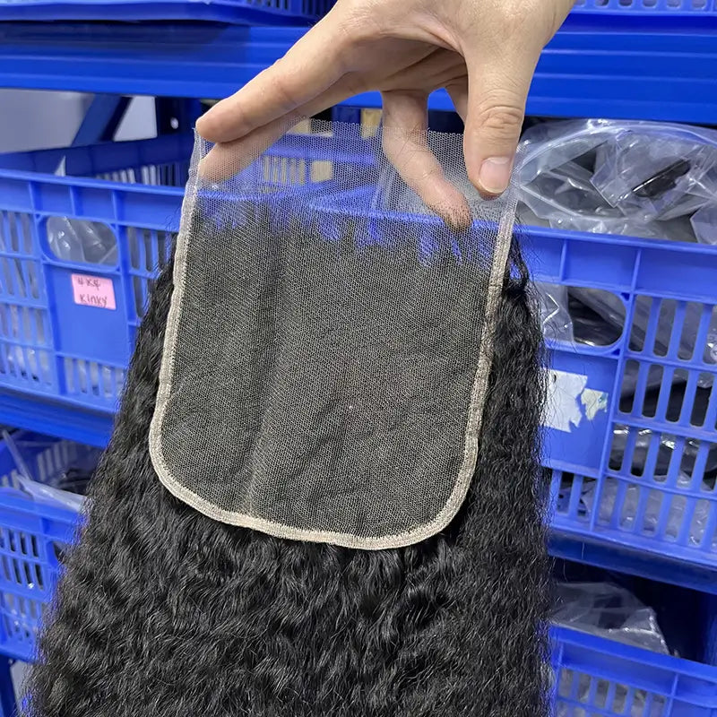 6x6 HD/ Transparent Closure Kinky Straight