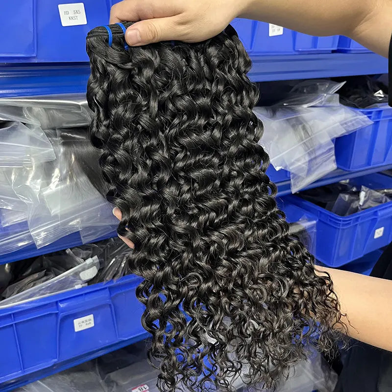 9A Raw Burmese Virgin Hair Weaving Water Wave