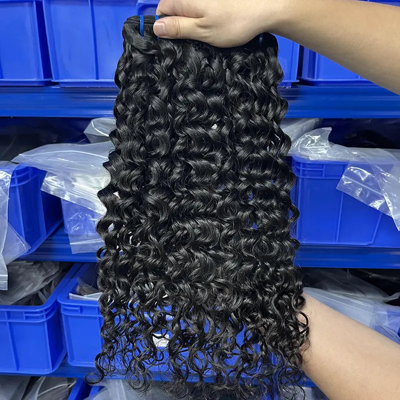 9A Raw Burmese Virgin Hair Weaving Water Wave