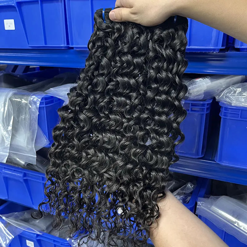 9A Raw Burmese Virgin Hair Weaving Burmese Curly