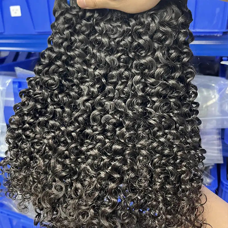 9A Raw Burmese Virgin Hair Weaving Jerry Curly