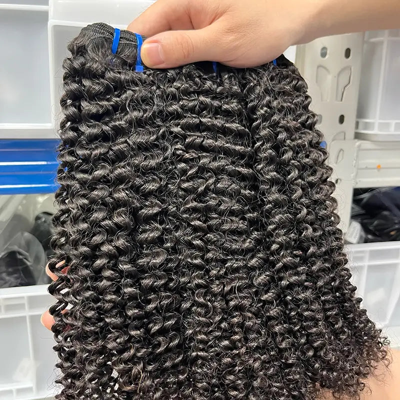 9A Raw Burmese Virgin Hair Weaving Kinky Curly