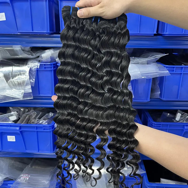 9A Raw Burmese Virgin Hair Weaving Loose Deep