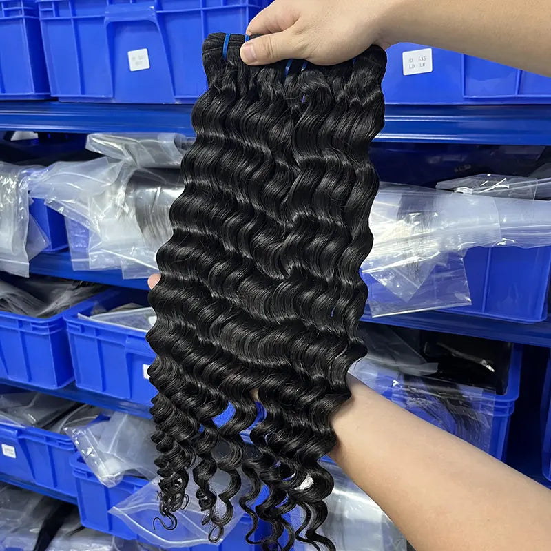 9A Raw Burmese Virgin Hair Weaving Loose Deep