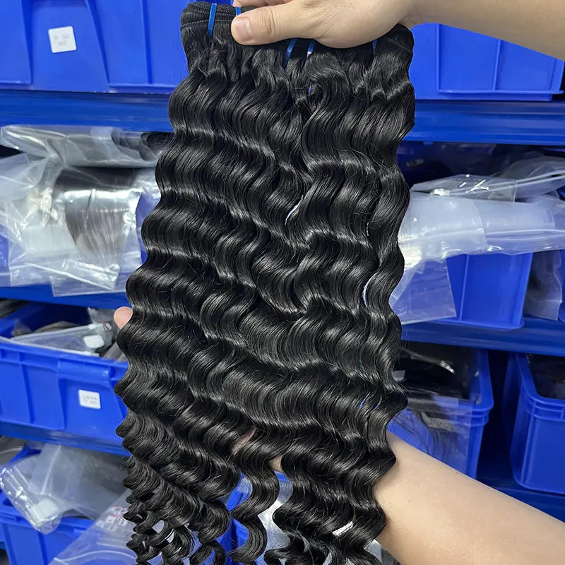 9A Raw Burmese Virgin Hair Weaving Loose Deep