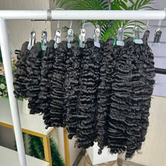 9A Raw Double Drawn Hair Weaving Bohemian Curl