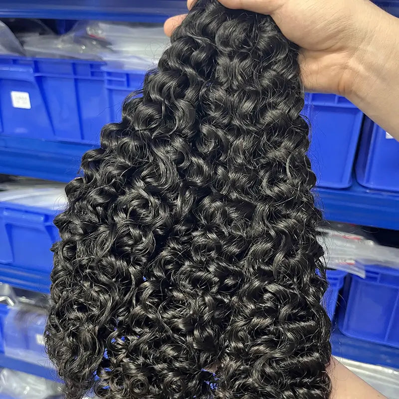 Curly Bulk Virgin Human Hair For Braiding